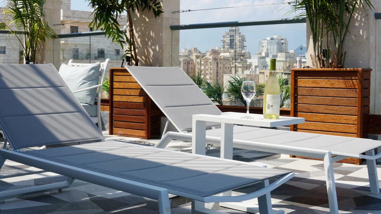 Luxury Rooftop Apartment In Netanya Exterior foto